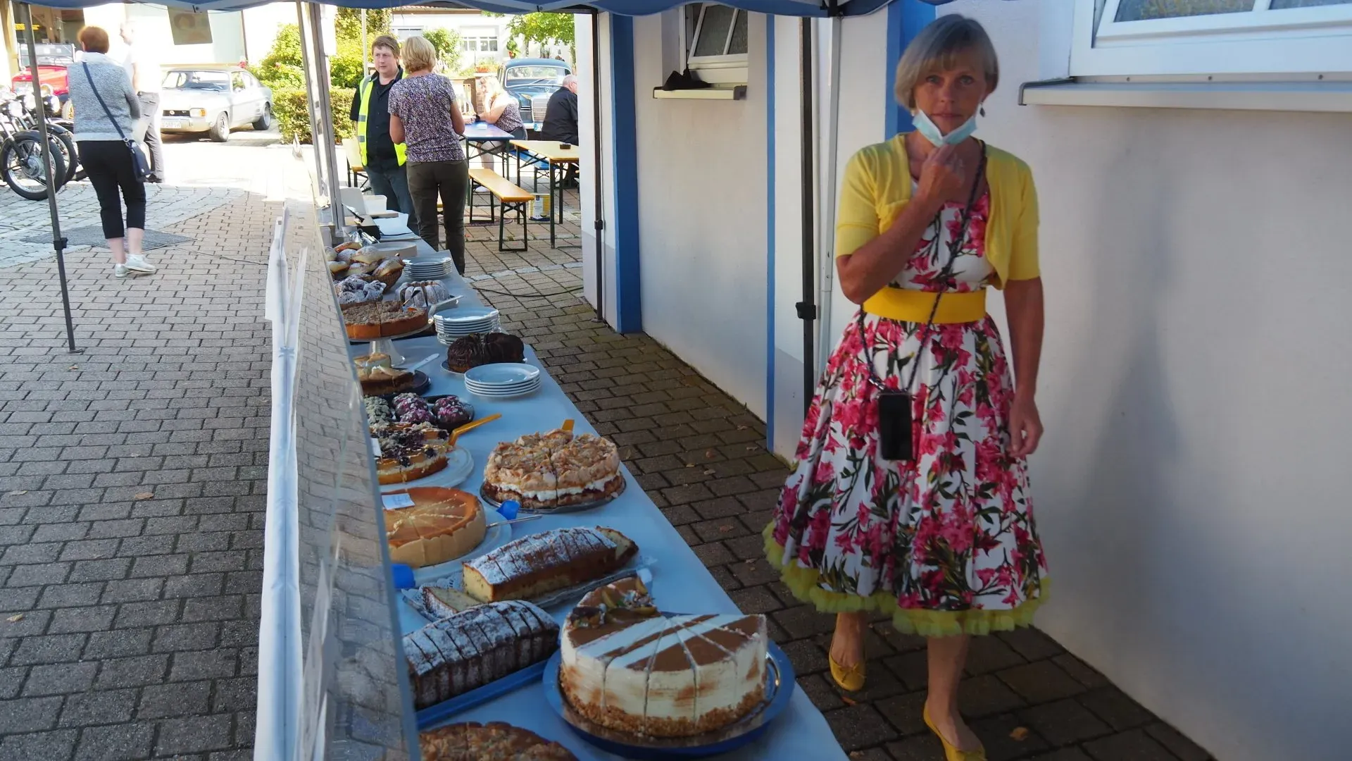 Besucherin beim Treffen